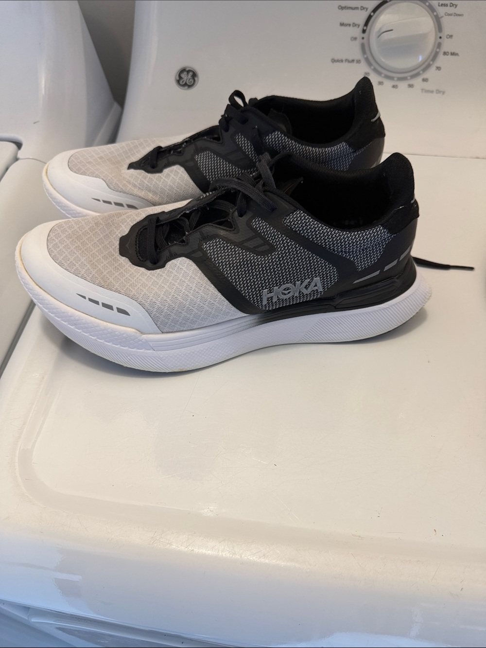 Hoka Kids Black and Blue Slip-On Running Sneaker